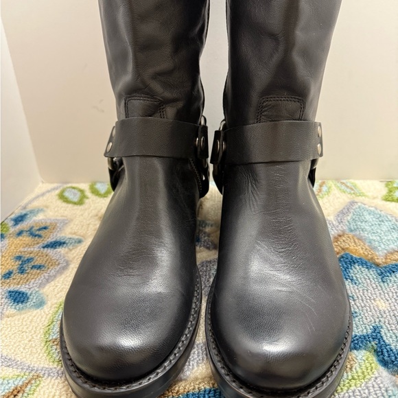Frye Tall Harness Equestrian Riding Side Zip Boots 10 NWT - Picture 6 of 7